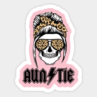 Skull Mom AC/DC-Auntie Sticker